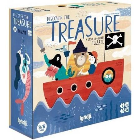 Discover The Treasure Puzzel (set van 4) |  Londji
